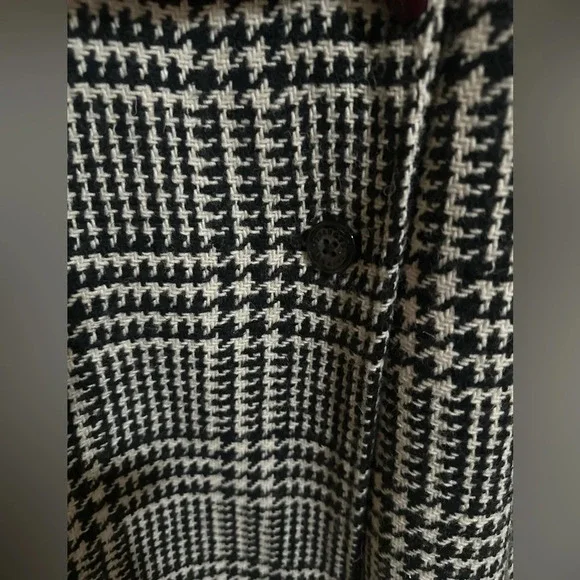 Talbots Women Black and White Plaid Blazer - Picture 3 of 10